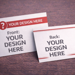 custom business cards on ground