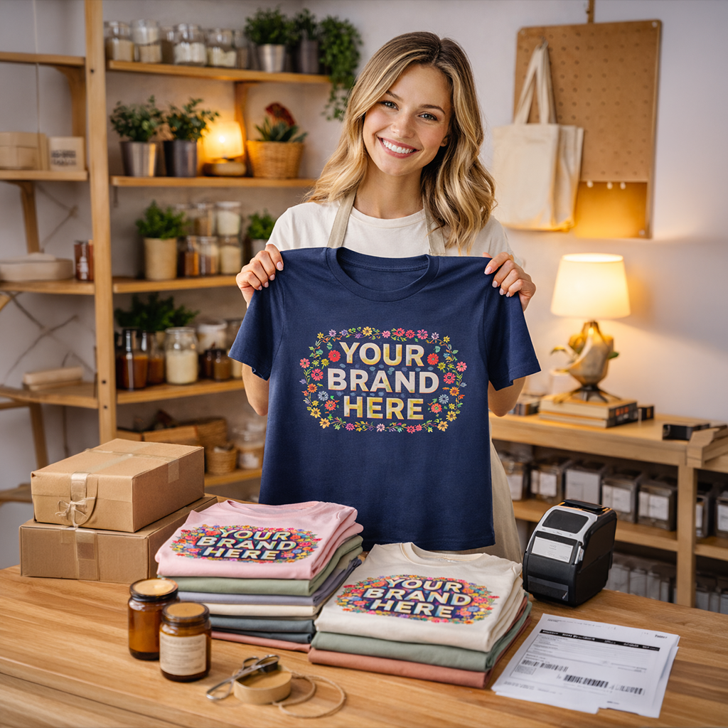 dtf gang sheet pressed onto shirt