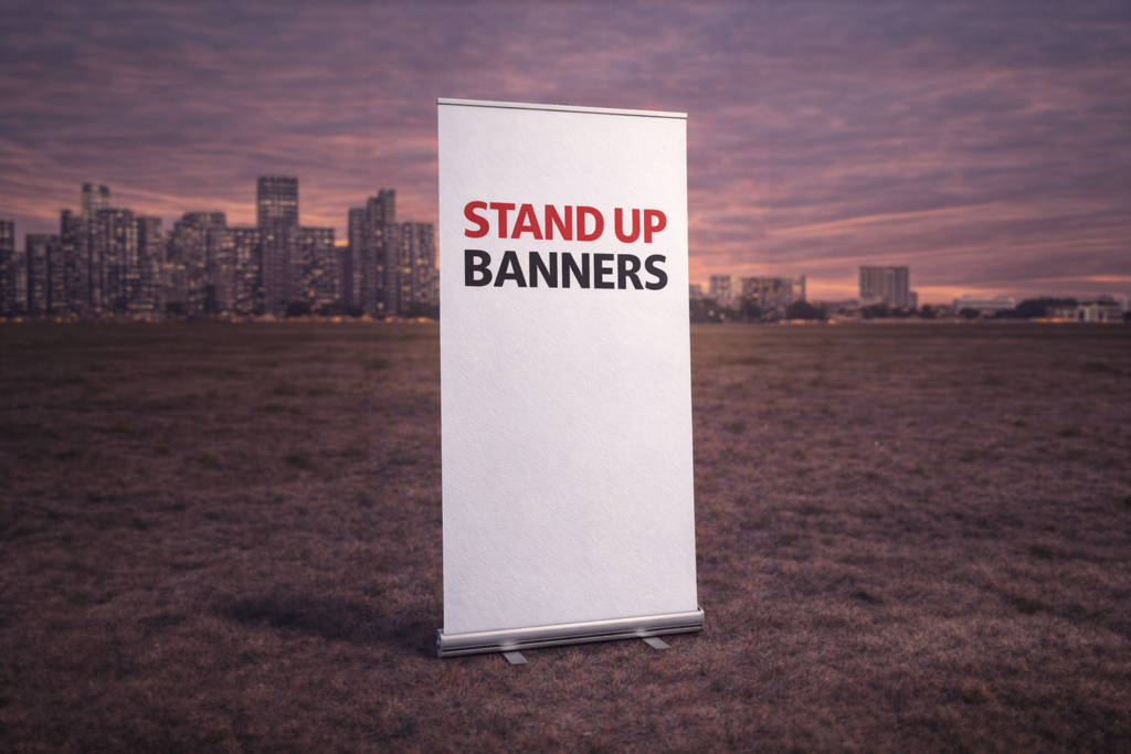 standup banner