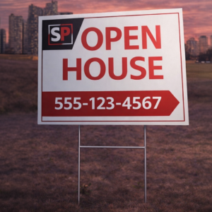 custom yard signs printed on corrugated plastic bulk yard sign printing example 24x18 custom yard sign yard sign multi pack printing